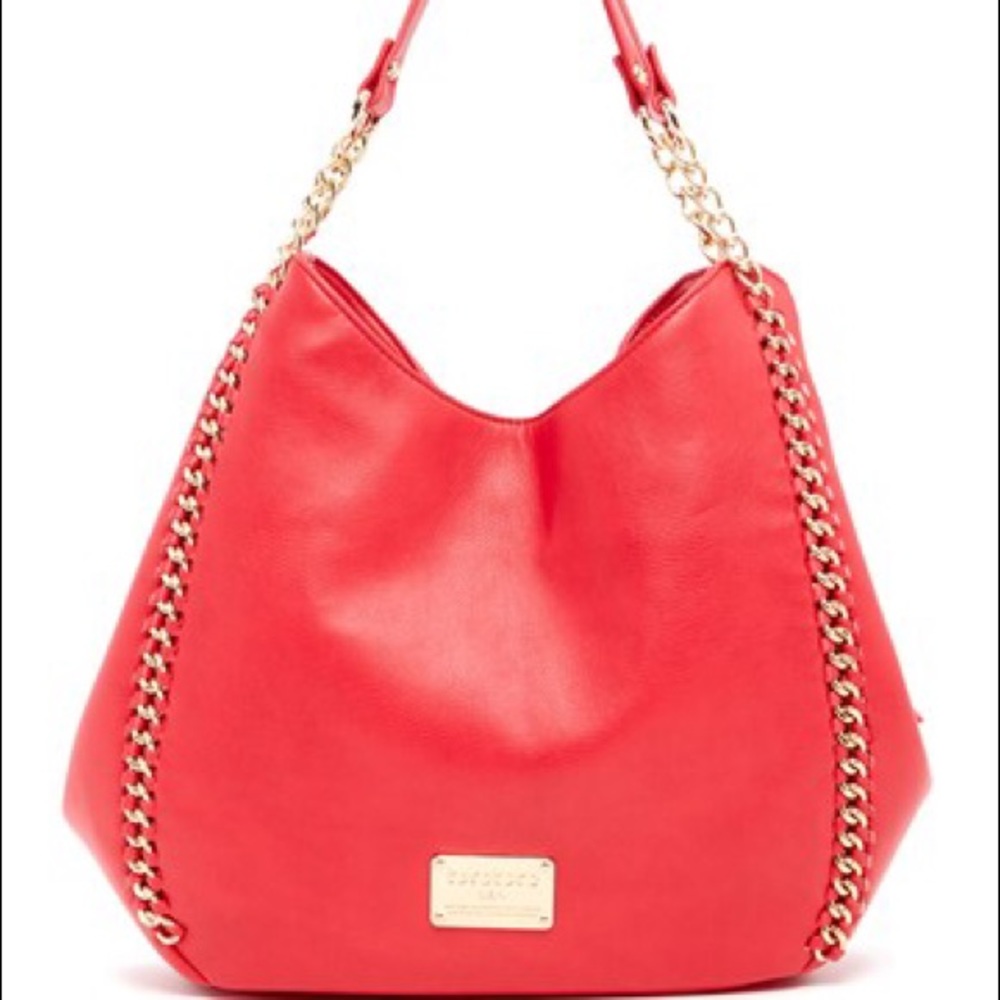 bebe Colette Triple Entry Tote Hobo Bag NWOT